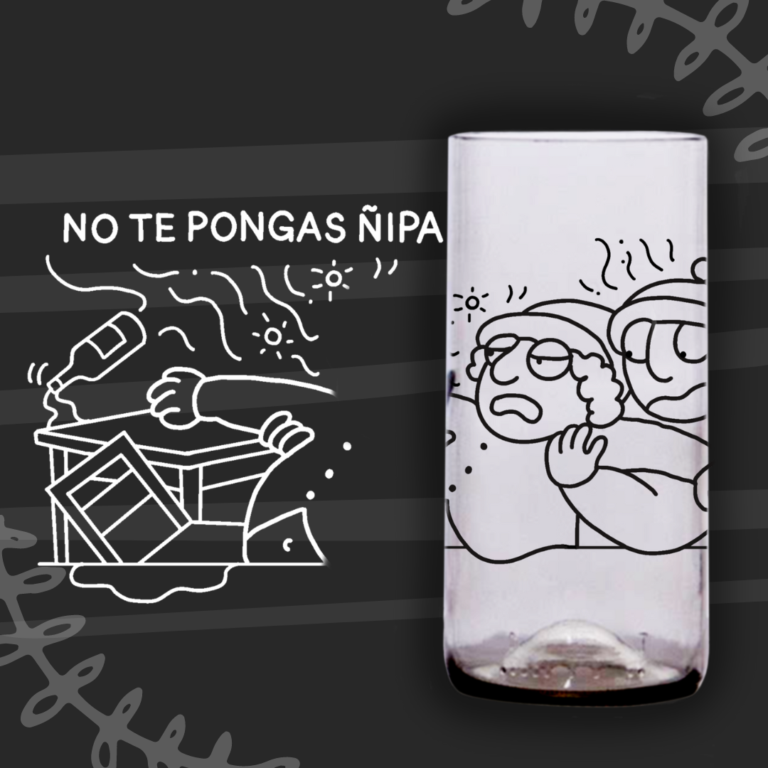 Frases chilotas II Set 3 vasos