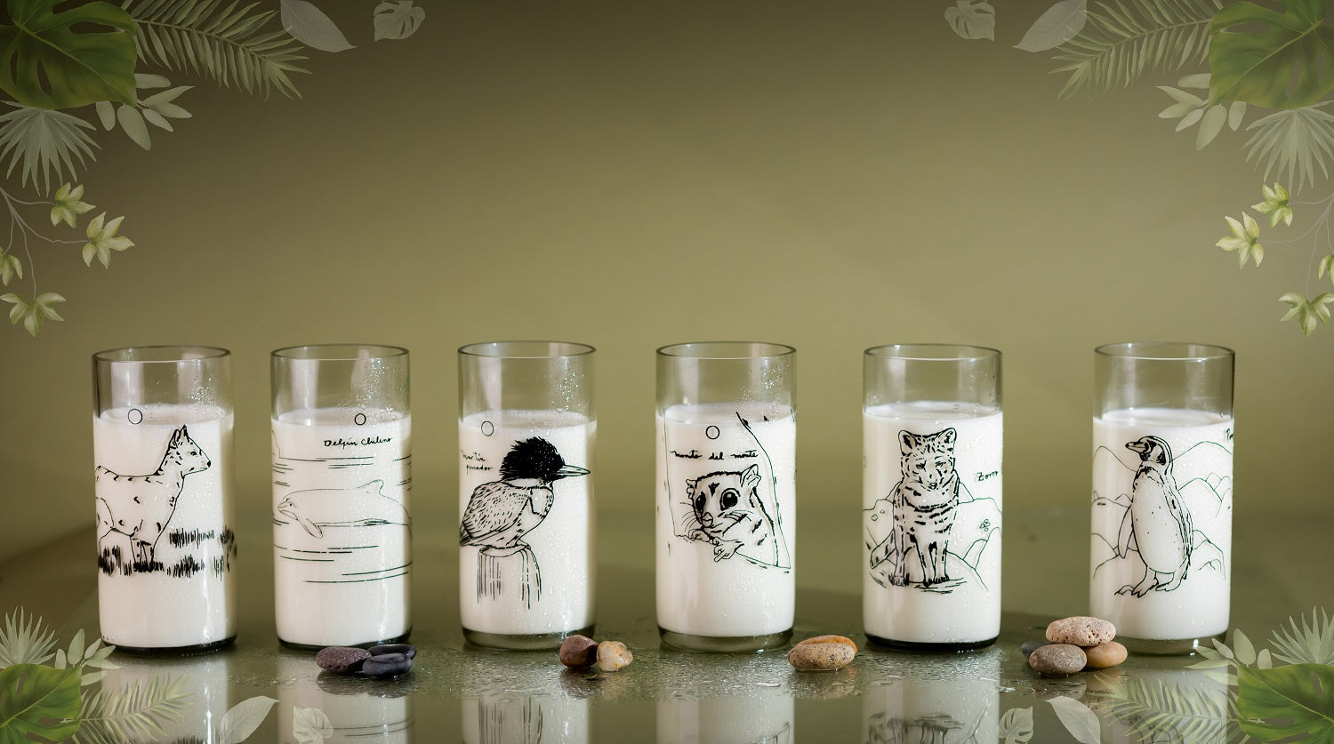 Fauna chilota Set 6 vasos