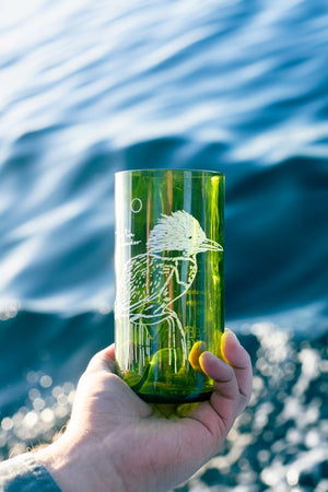Fauna chiloa Set 6 vasos verdes