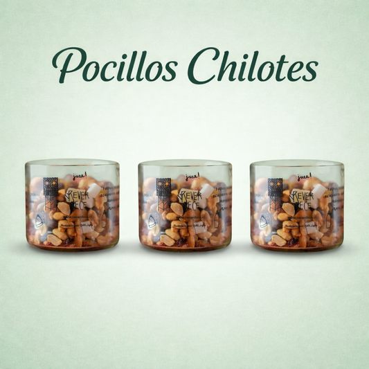 Pocillos chilotes Set 3 unidades