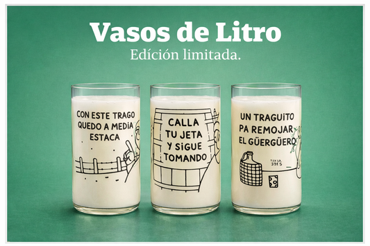 Vasos de Litro Reciclados – Edición Limitada (Set de 3) | Reverdece