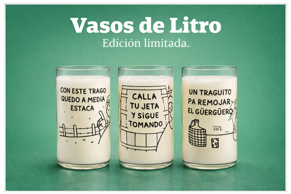 Vasos de Litro Reciclados – Edición Limitada (Set de 3) | Reverdece