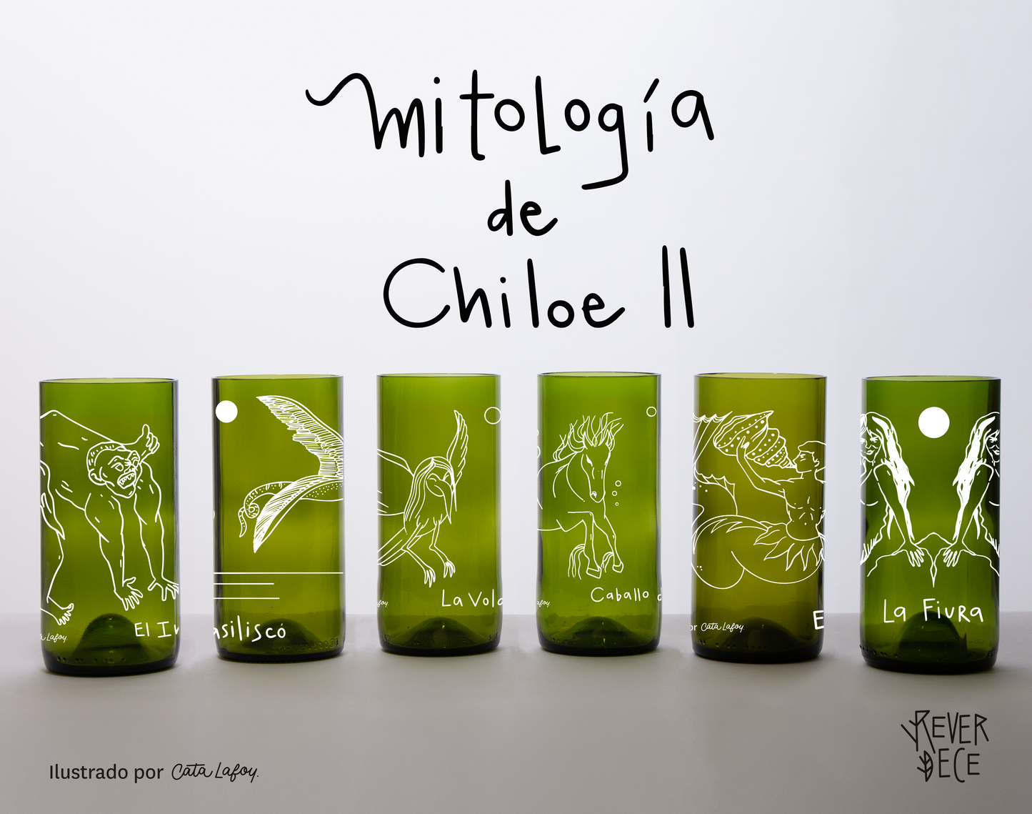 Mitología Chilota II Set 6 vasos