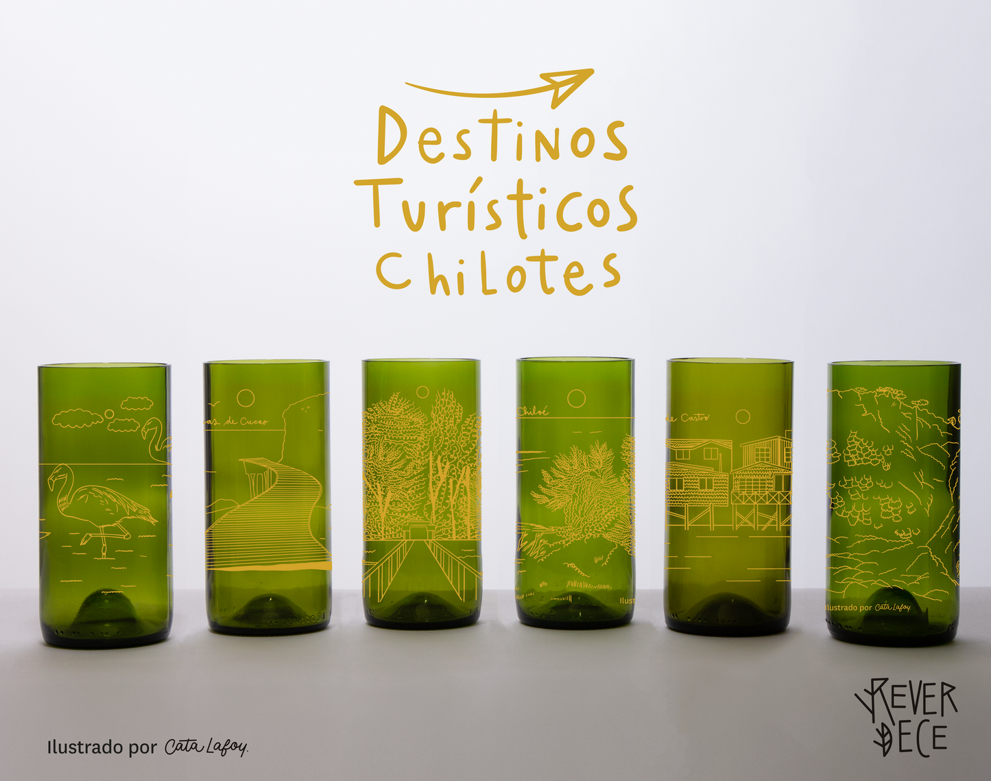 Destinos Turísticos Set 6 vasos